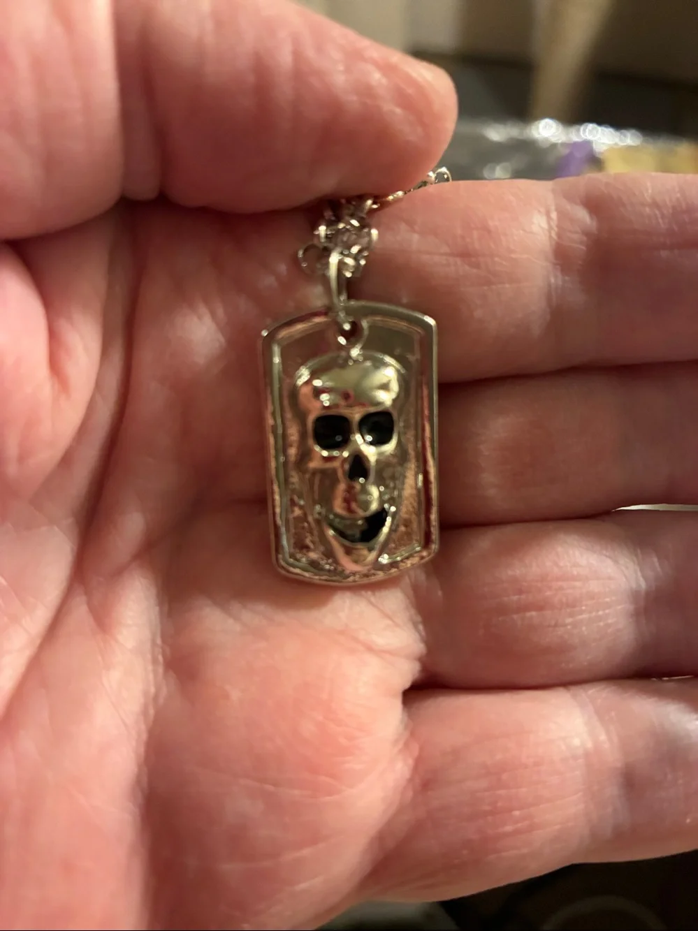 Skull Pendant Necklace Scary face…